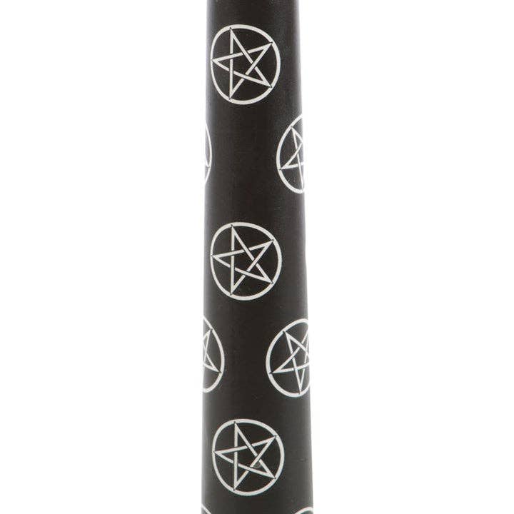 Something Different Wholesale - Wholesale Tapered candle/candlestick - Set of 3 Black Magic Pentagram Taper Candles3