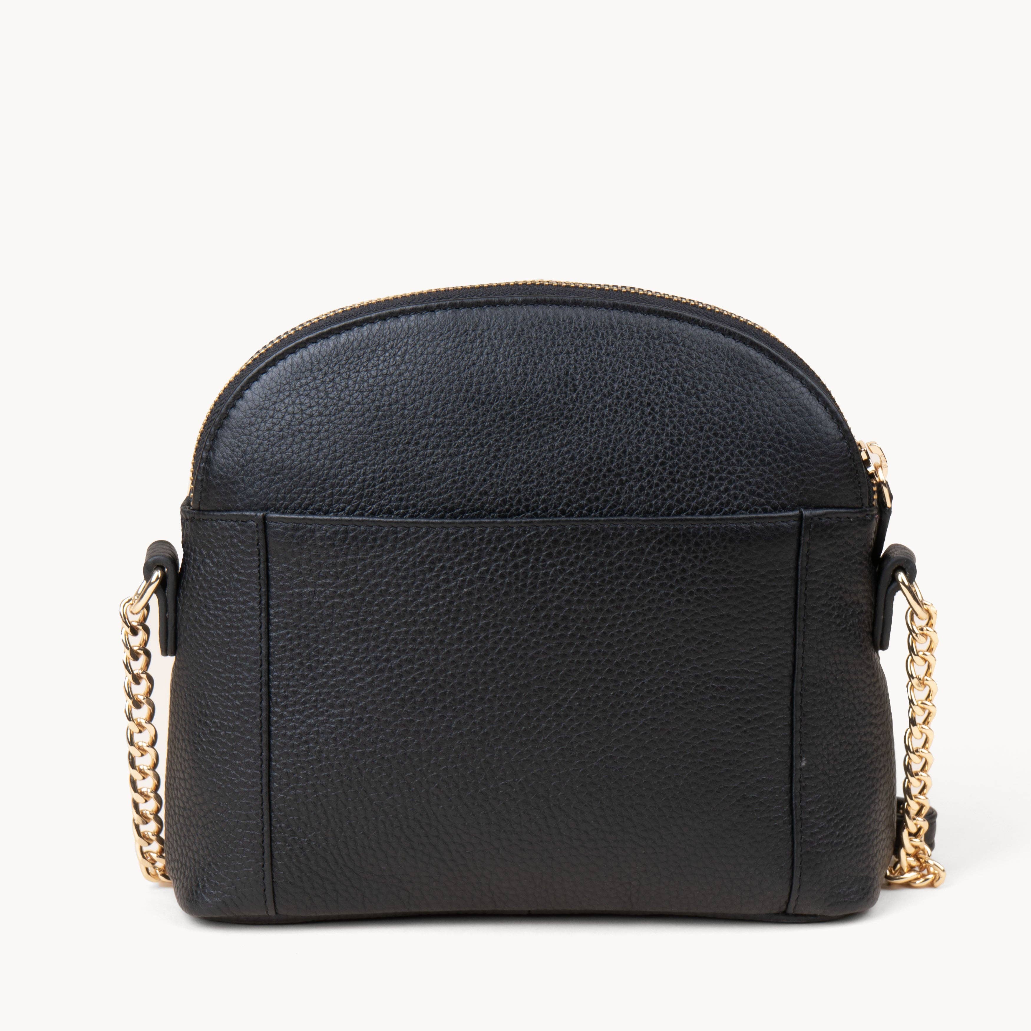 Assots London – wholesale Crossbody bag – Women's – 'DOVE' Black Pebble Grain Real Leather Crossbody Bag5