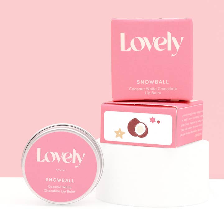 Lip Balm - Snowball - Coconut White Chocolate (Seasonal) for wholesale by Lovely Skincare