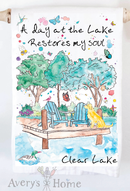 Avery's Home - Wholesale Tea Towel - A Day at the Lake or River Customizable Tea Towel9