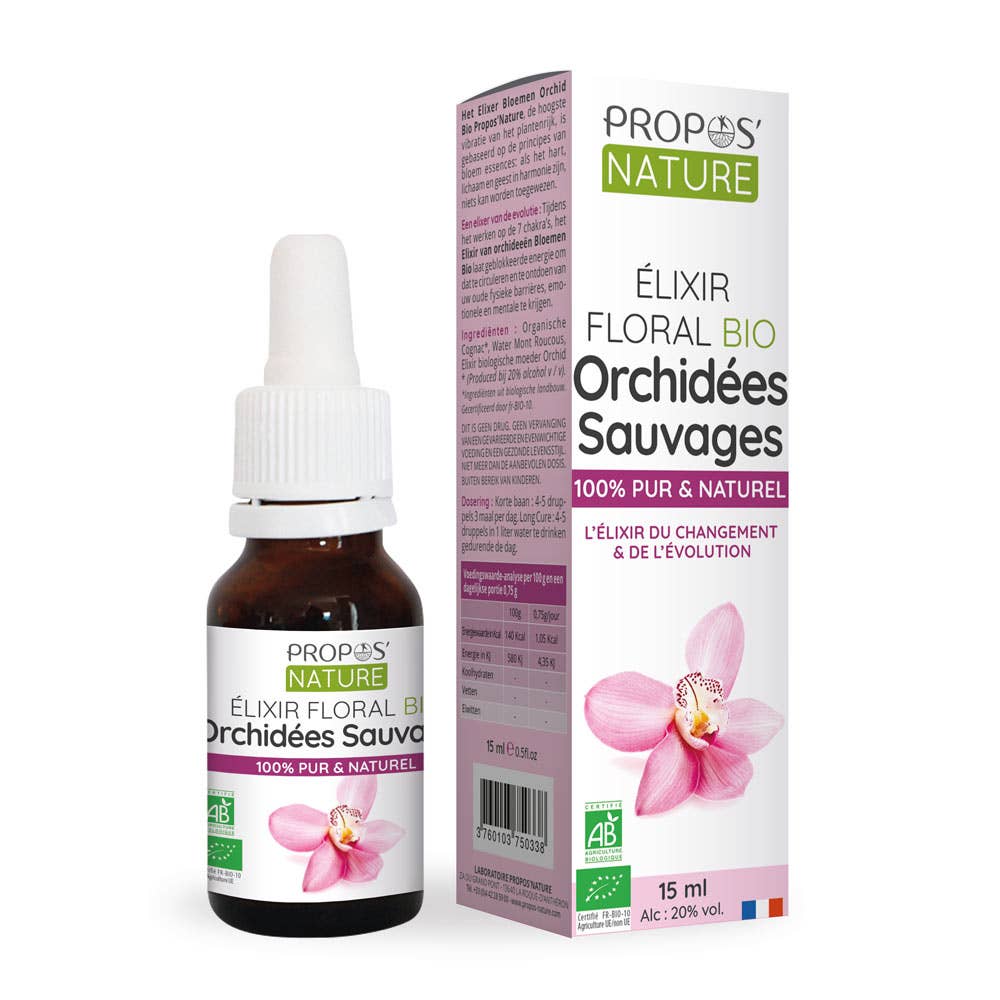 Propos'Nature - Wholesale Elixir - Organic Orchid Floral Elixir - 15 ml1