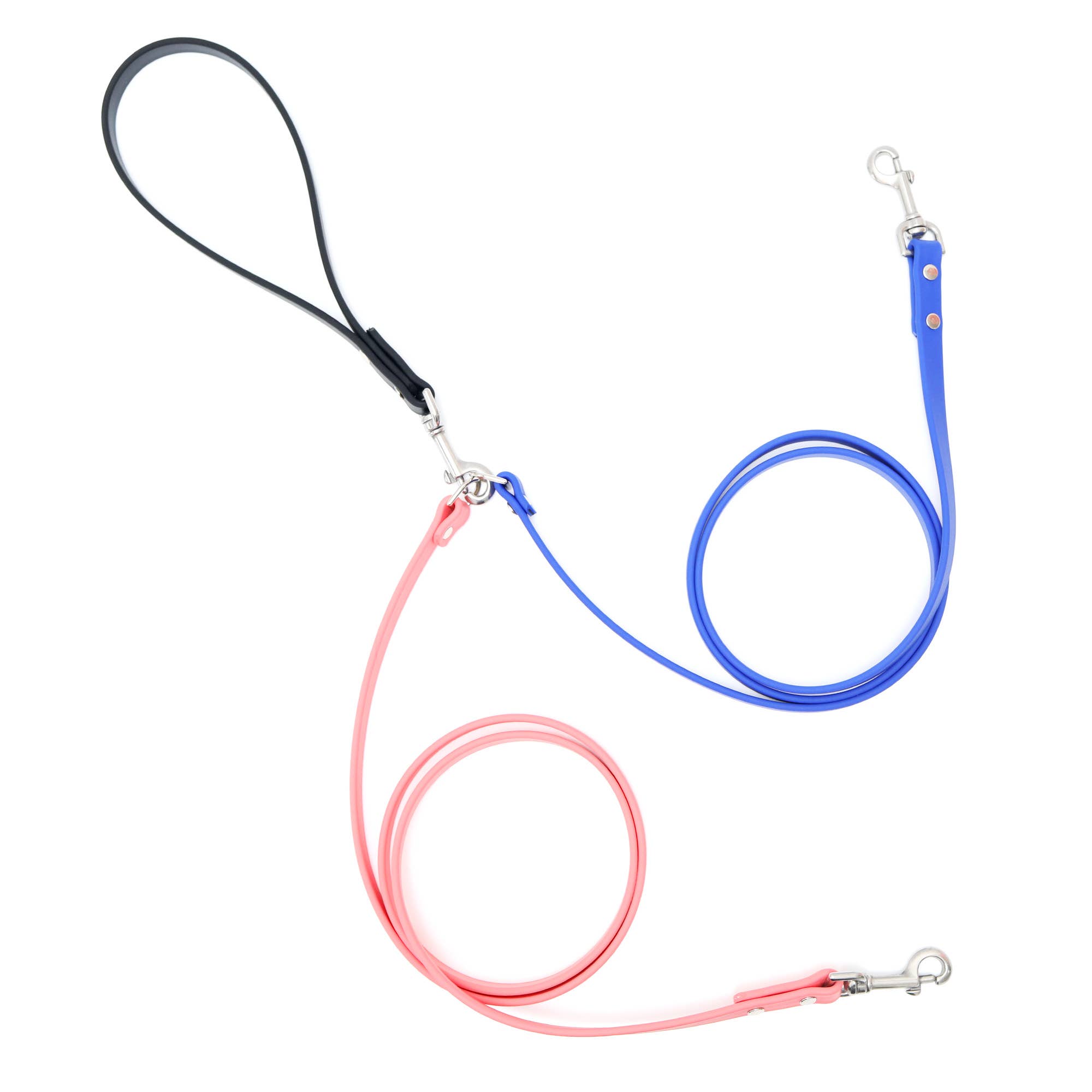 Mimi Green - Vente Laisse – chien - Double laisse pour chien | Coupleur laisse pour chien en Biothane imperméable0