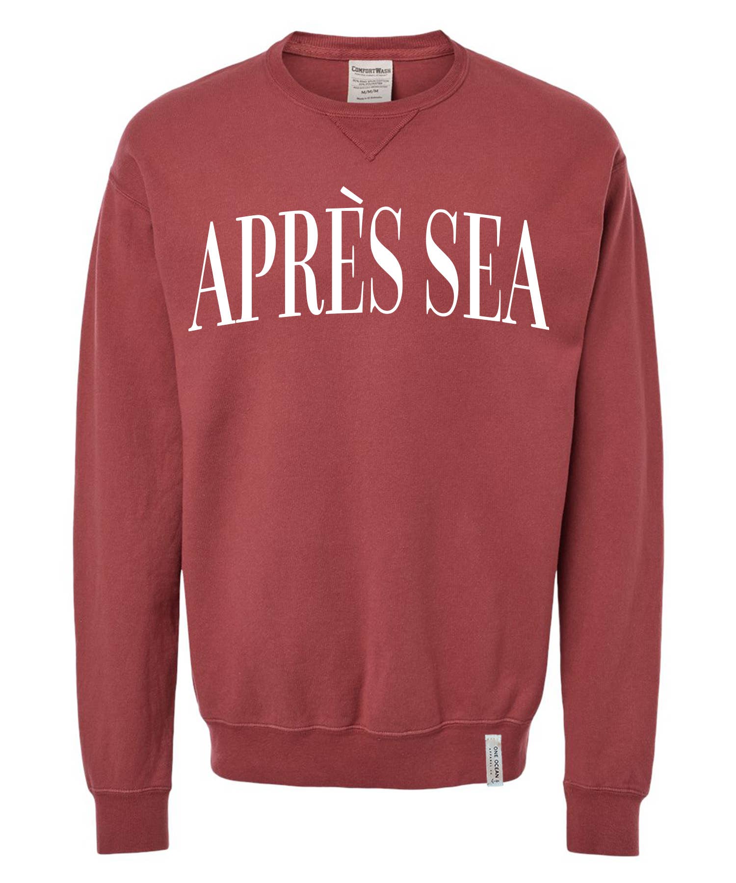 One Ocean Apparel Co.. - Wholesale Graphic Sweatshirt - Unisex - APRES SEA Crewneck - CUSTOM COLORS1
