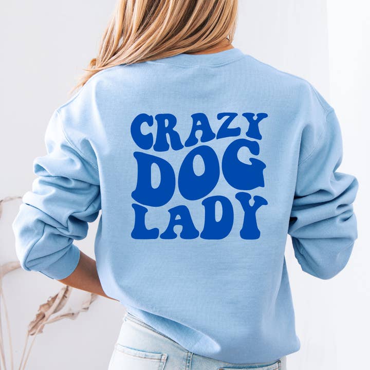 Sweater Crazy dog lady voor wholesale door Molly's World