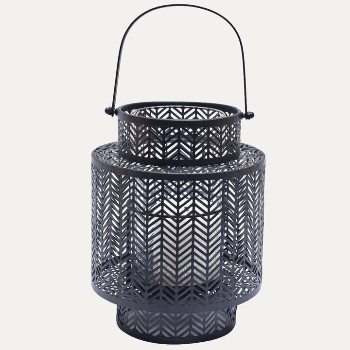 Farol Colgante Negro para Velas para venta al por mayor de Decozen