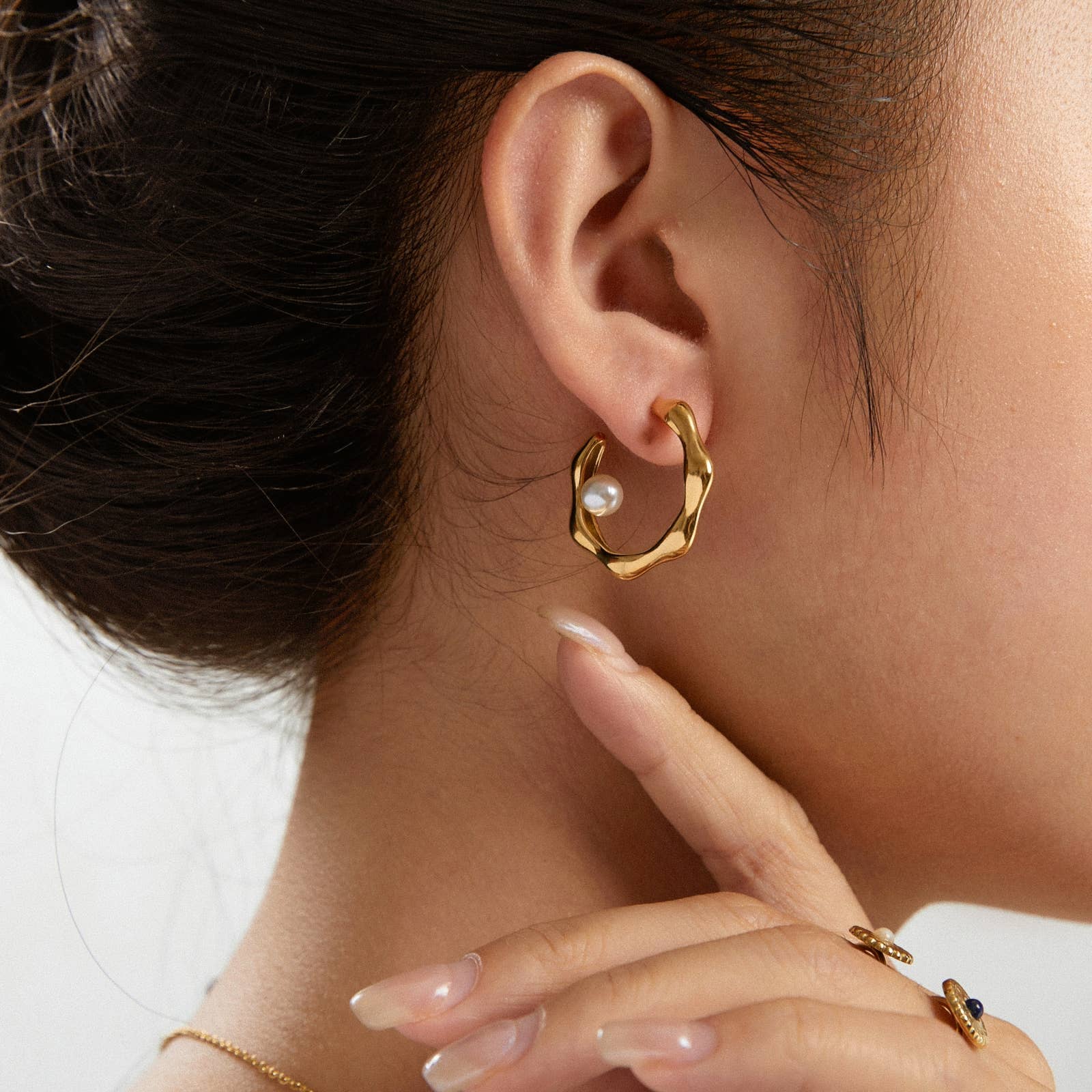 Lovelika - Wholesale Single Earring - Hoop earrings - Kyra0