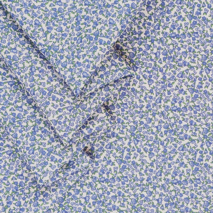 Cotton 100% 45" Trudie Floral Fabric by the Yard - Lavender for wholesale by Mook Fabrics