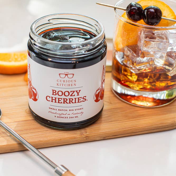 In the Curious Kitchen - Wholesale Cocktail Mix/Syrup - Boozy Cocktail Cherries® | Bourbon Cocktail Cherries