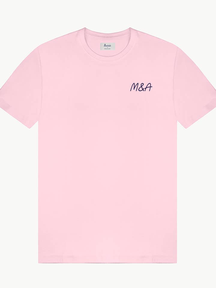 T-SHIRT ROSE CLAIR | PERSONNALISÉE pour la vente par Anitials