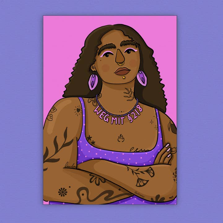 Poster "Abolish §218" for wholesale by Illustramyy