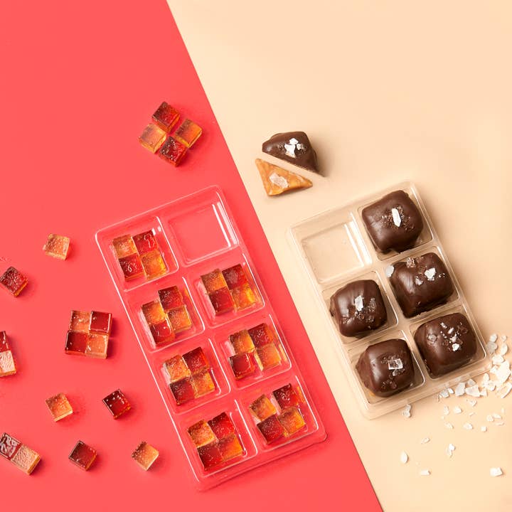 Pure Sugar Candy - Wholesale Hard Candy - Chocolate Salted Caramel - Hard Candy Cubes