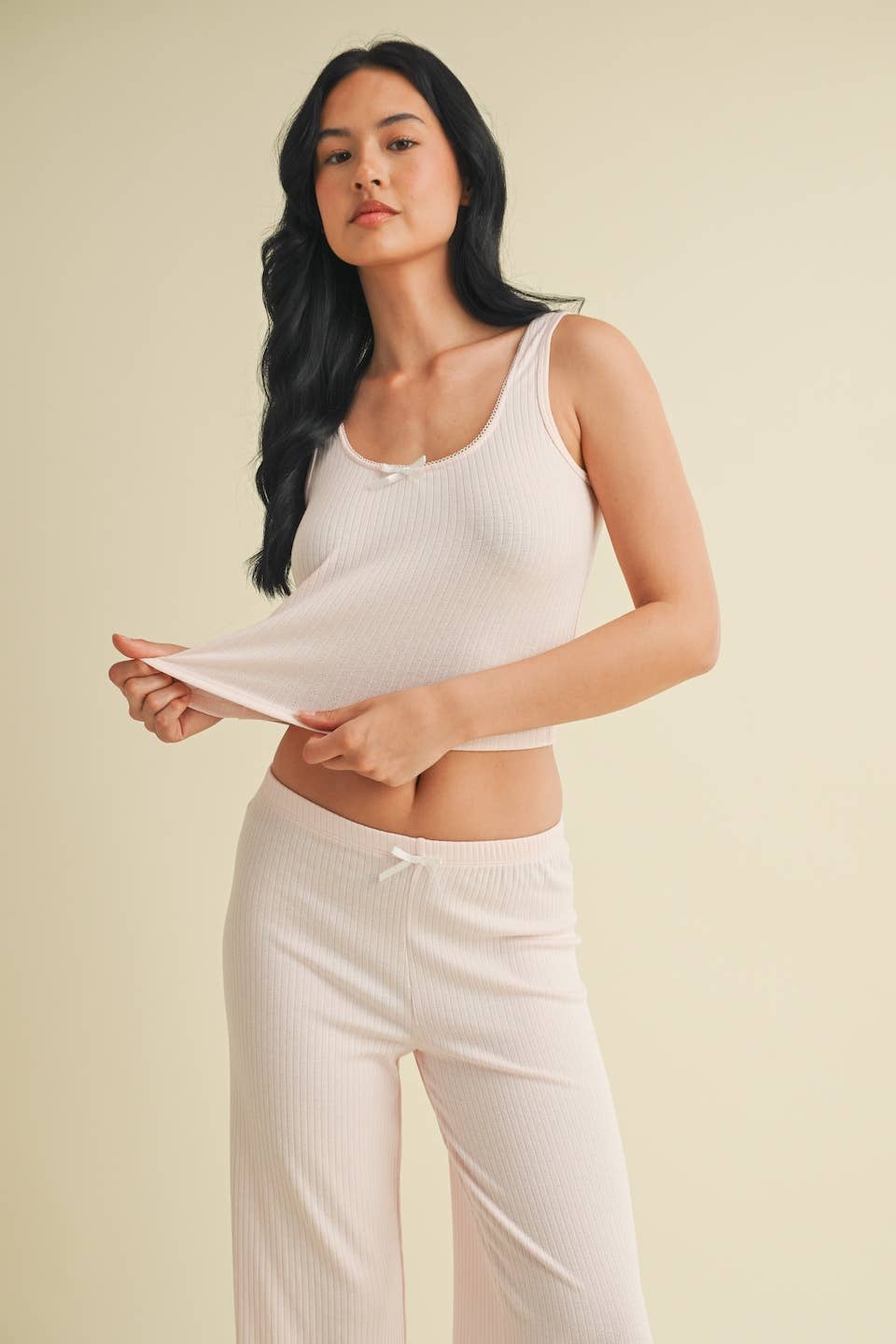 KIMBERLY C - Venta al por mayor Camiseta sin mangas - Mujer - Camiseta de Tirantes Punto Calado Lounge15