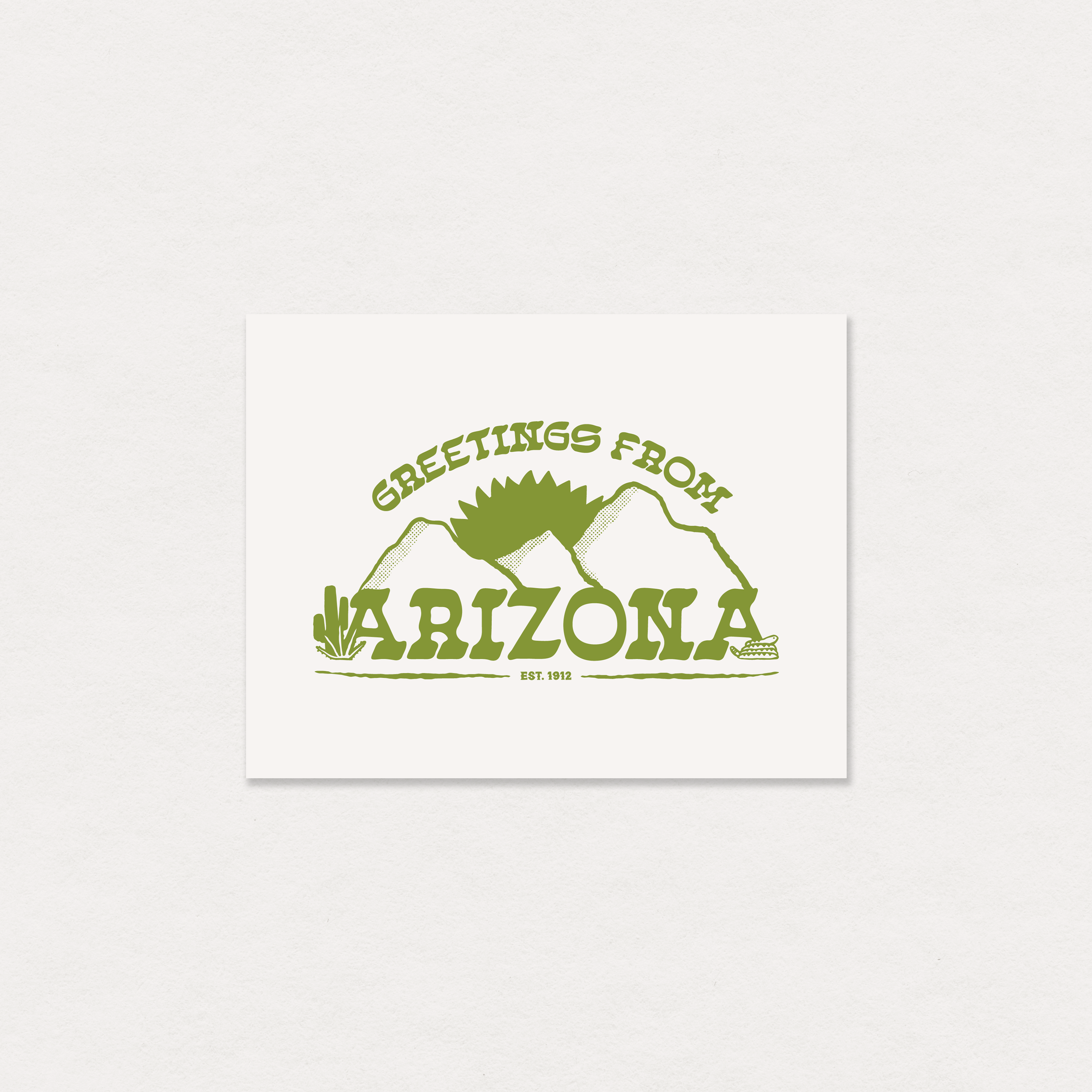 Gab Art & Design - Wholesale Everyday Greeting Card - greetings from arizona greeting card2