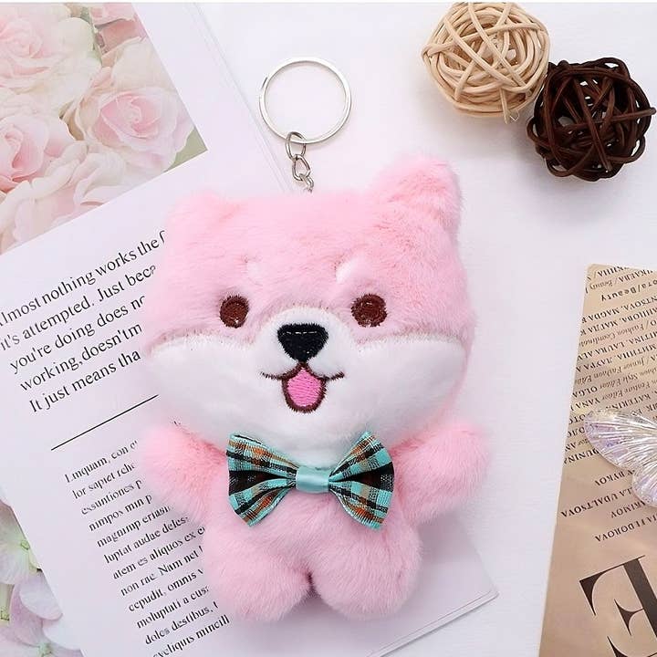 Diacly - Wholesale Keychain - Kids - 12pk Cute Teddy Bear Plush Doll Bag Charm Key Chain