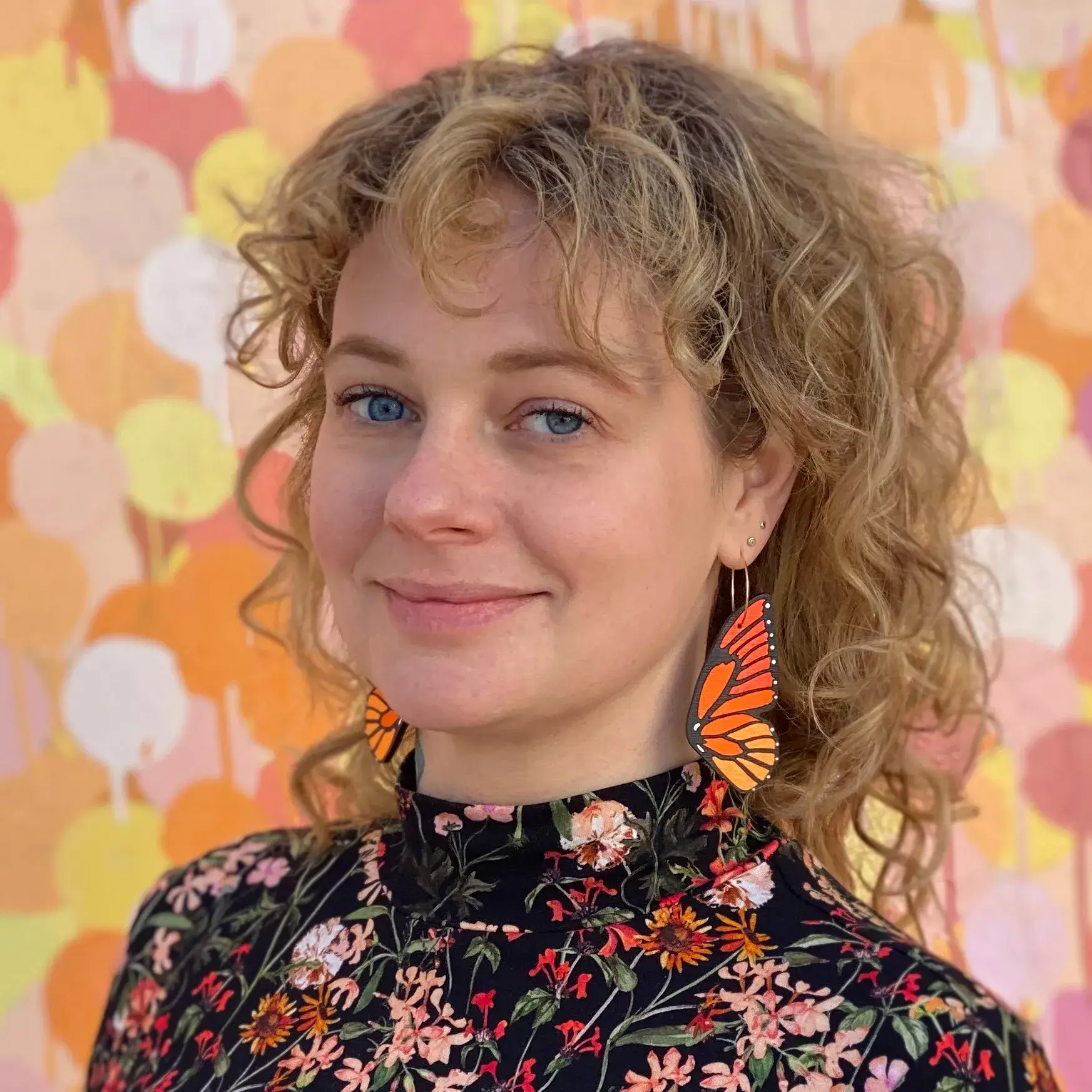 Le Chic Miami - Venta al por mayor Pendientes colgantes - Pendientes de ala de mariposa monarca2