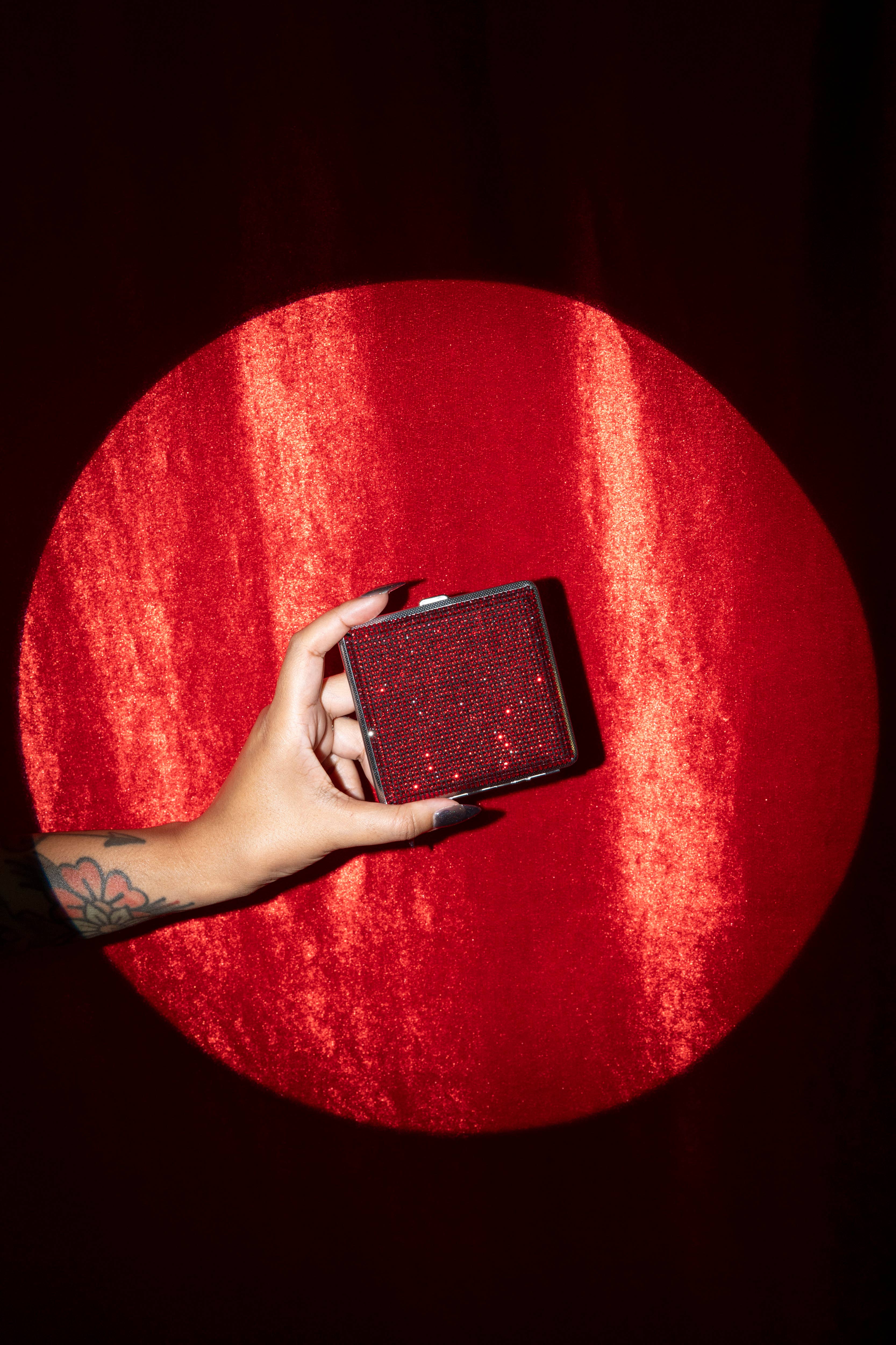 A Shop of Things - Wholesale Cigarette Case - Rhinestone Cig Case- Red2