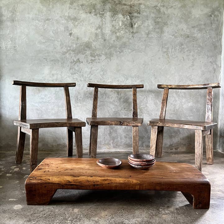 Office Objets – wholesale Chair – Large chair or armchair in antique teak H84 L6090