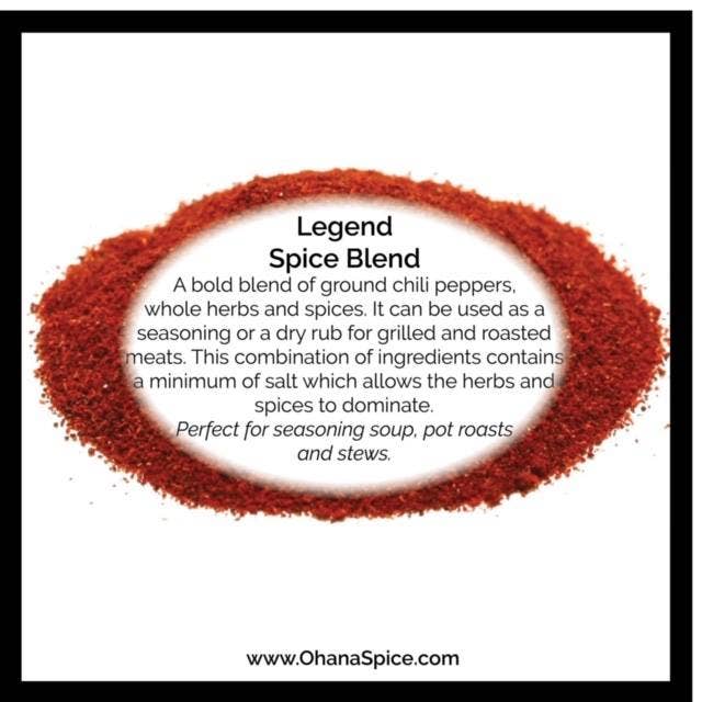 Ohana Spice Trading Co. - Wholesale Dried Spice Mix - Legend Spice Blend1