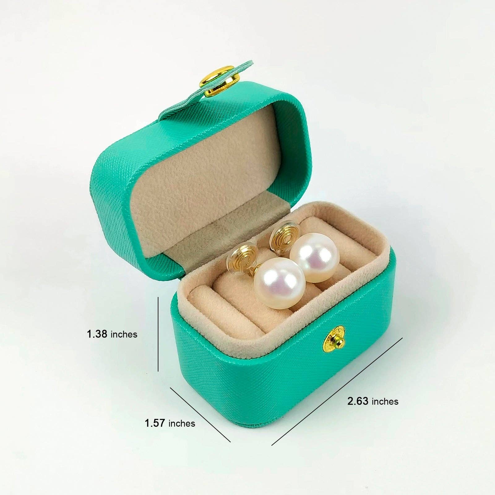 Sparkle Being – wholesale Smyckeskrin och organisatörer – Bärbar Mini Vegan Läderring Smycken Förvaring Presentförpackning4