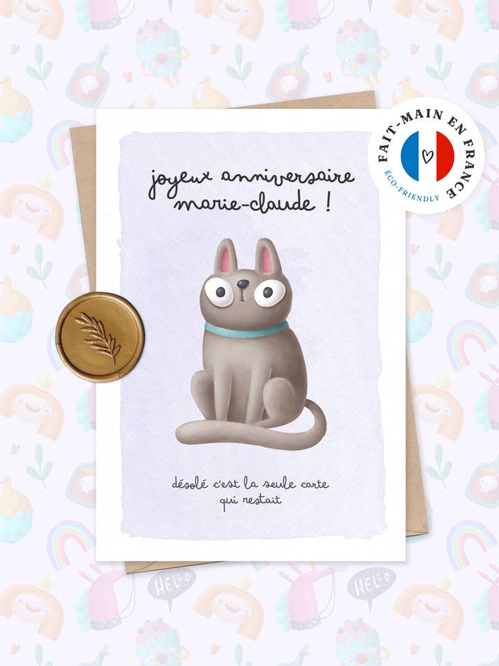 Roligt ”Den enda kvar” Födelsedagskort för wholesale av Papeterie Slo