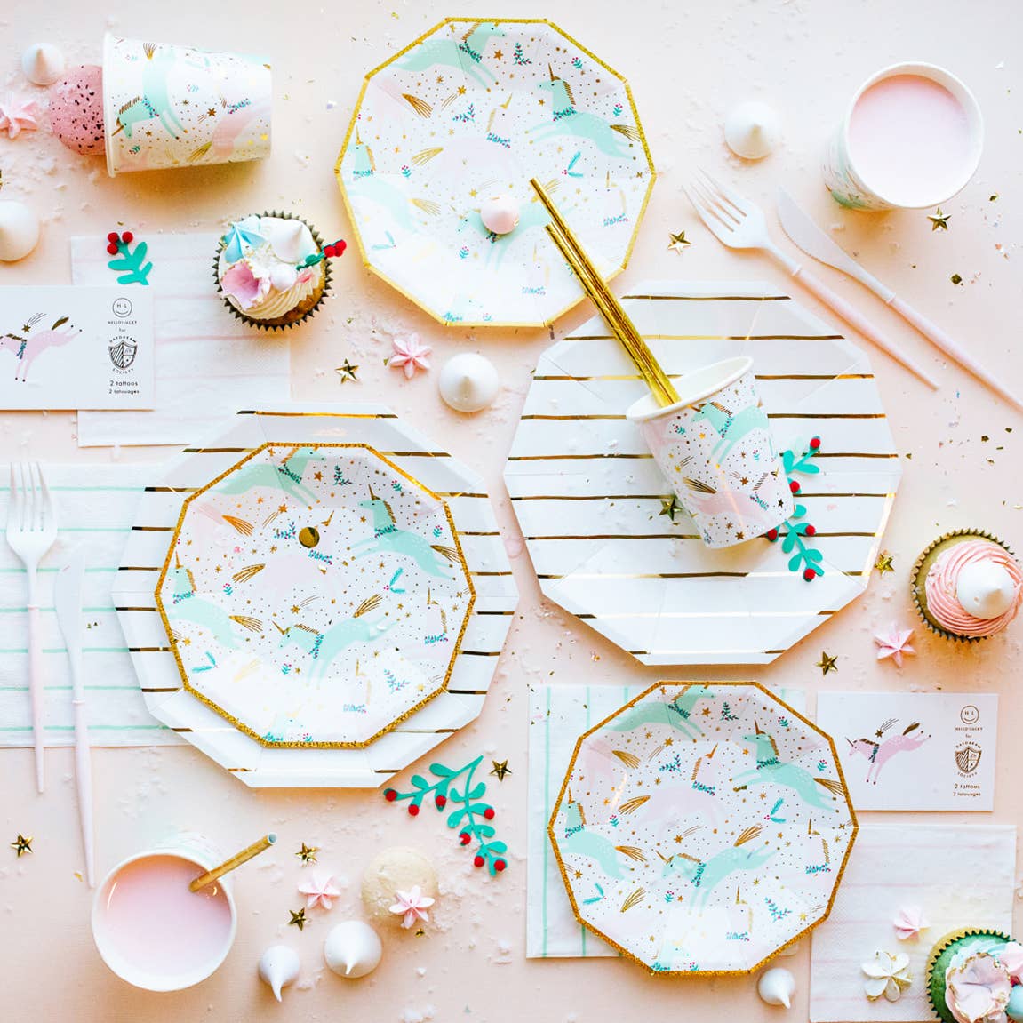 Jollity & Co. + Daydream Society - Wholesale Disposable Plate - Magical Christmas Small Plates  - 8 Pk.3