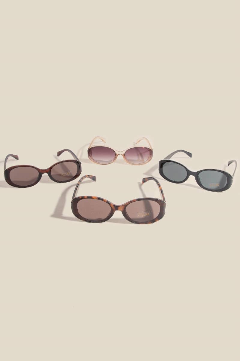 ASSORTED Narrow Oval Lens Sunglasses Set for wholesale on Faire4