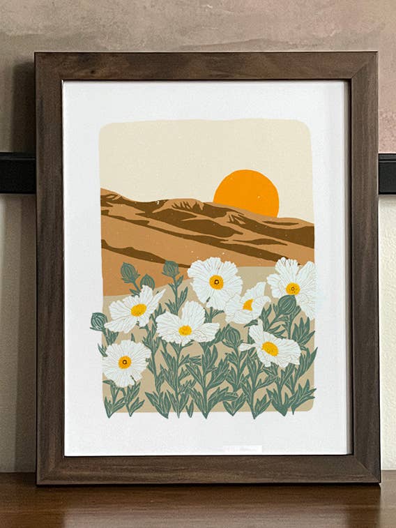 Impression sur coquelicot LOS OSOS Matilija pour la vente par Humm House