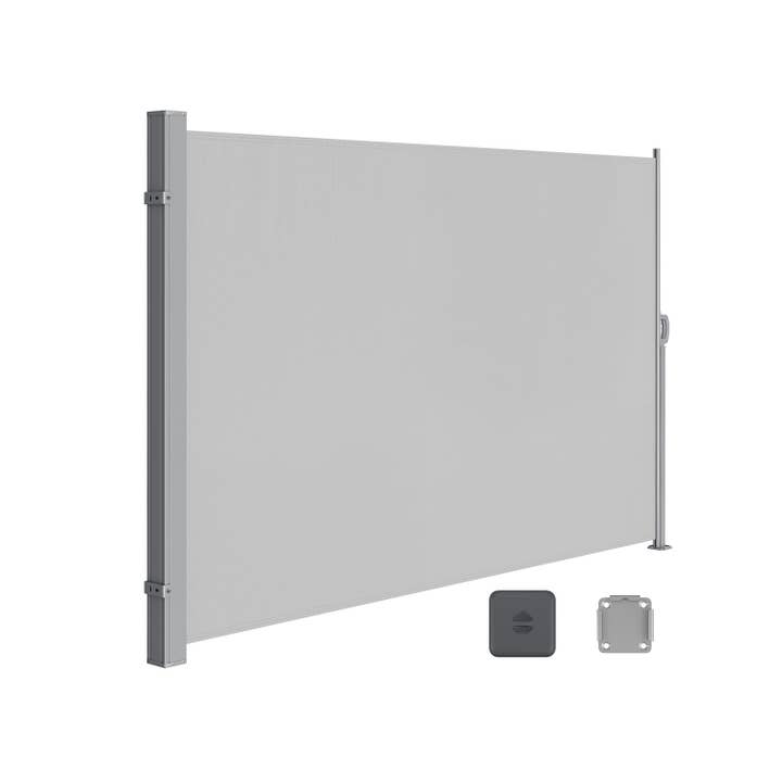 Meda - Wholesale Room Divider - Meda Side Awning, Retractable, 160 x 350 cm, Privacy Screen,