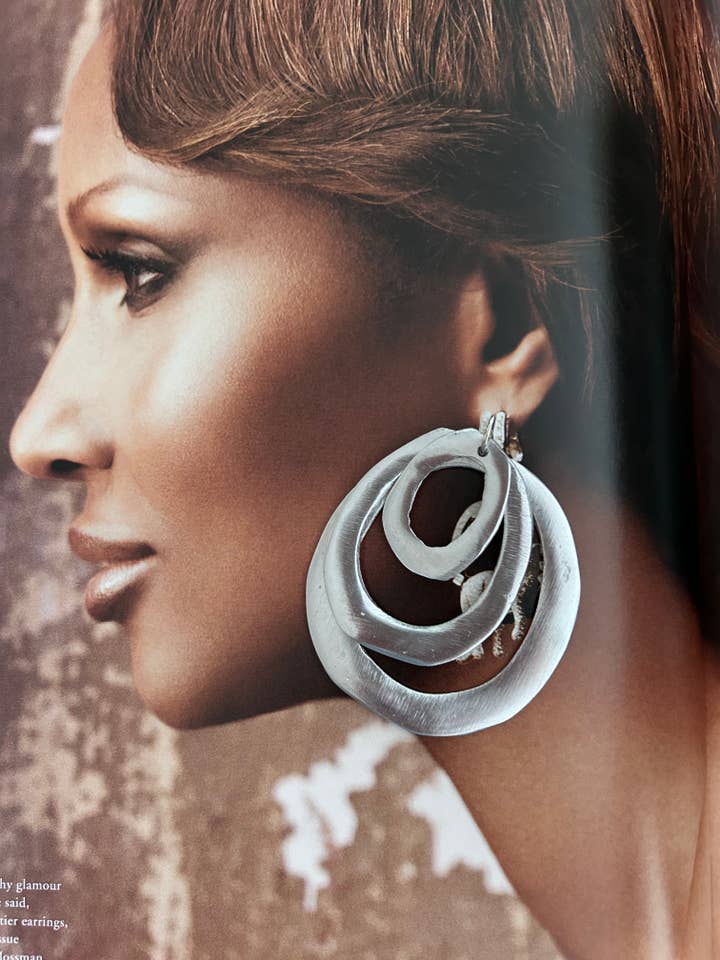 BOHO SILVER EARRINGS for wholesale by BABY JOYS