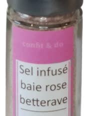 Sel infusé Baie Rose Betterave pour la vente par Confit & Do