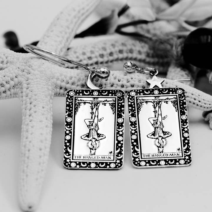 The Hanged Man Tarotkaart gegraveerd 925 sterling zilver voor wholesale door DreamedBy