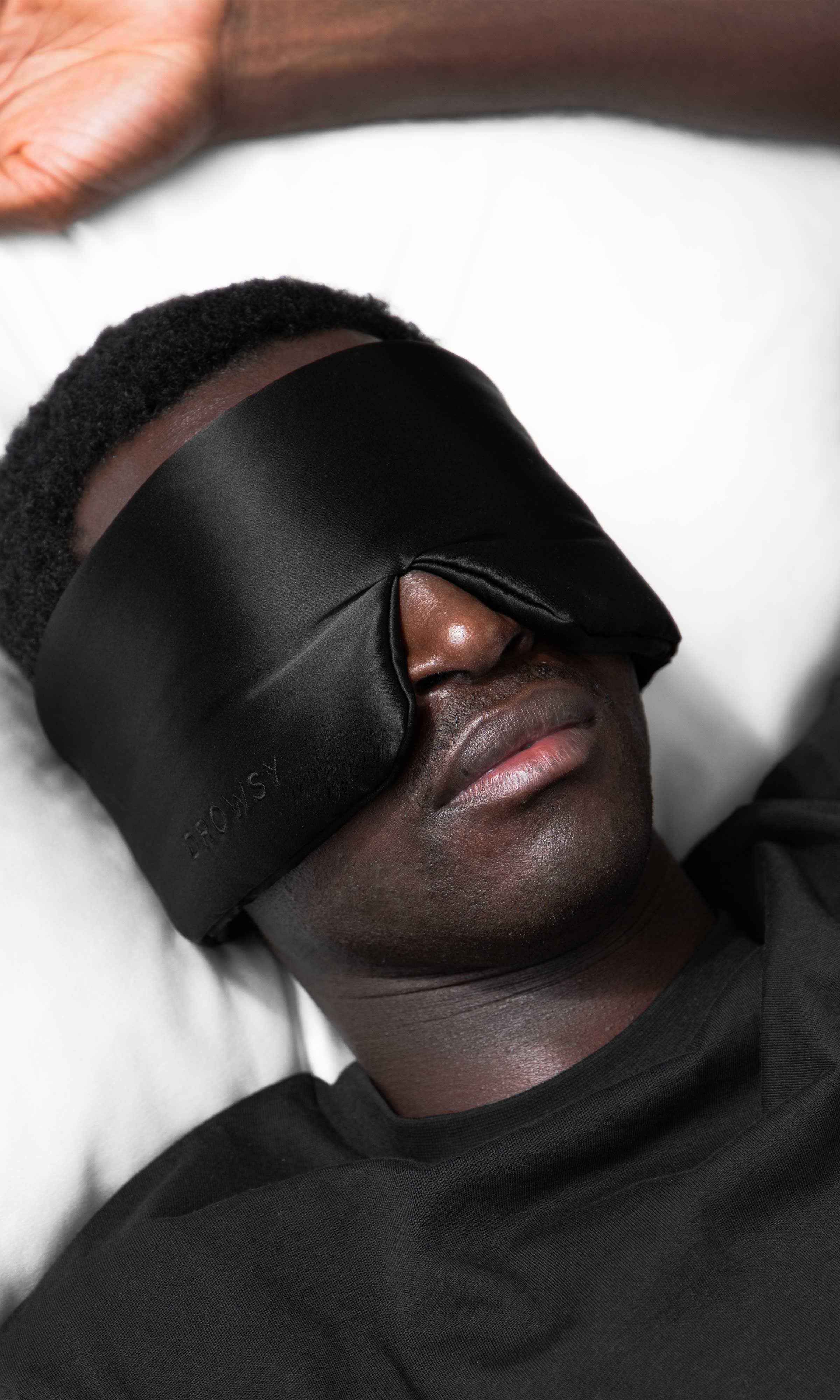 Drowsy Sleep Co. - Wholesale Sleep/Eye Mask - Black Jade Silk Sleep Mask4