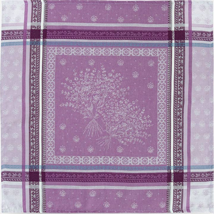 Mierco European Linens - Vente Serviettes de table en tissu - Serviettes Jacquard Françaises 5NJ-- Lavande