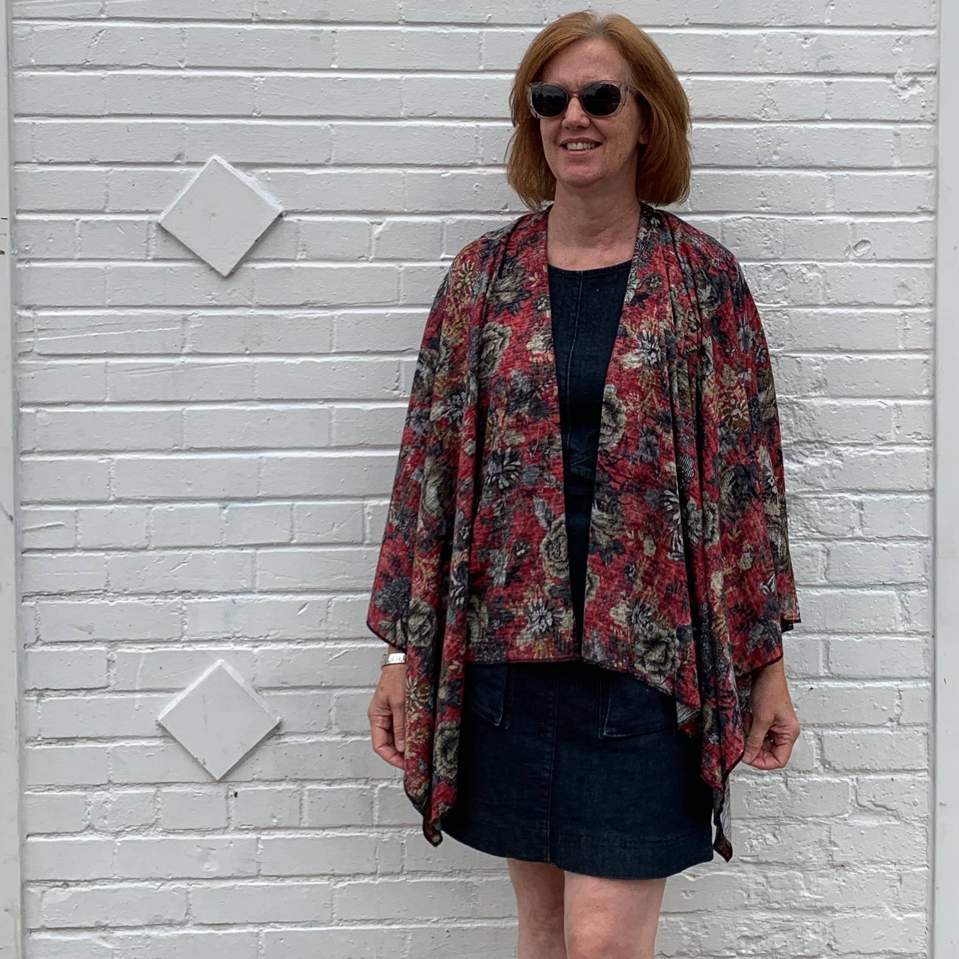 Dana Herbert - Wholesale Wrap - Women's - Heather Jersey Print Wrap1