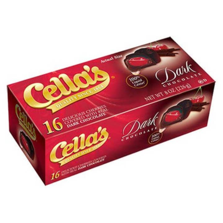 Cella's Chocolate Covered Cherries Liquid Center Dark - 6ct for wholesale by I Got Your Candy