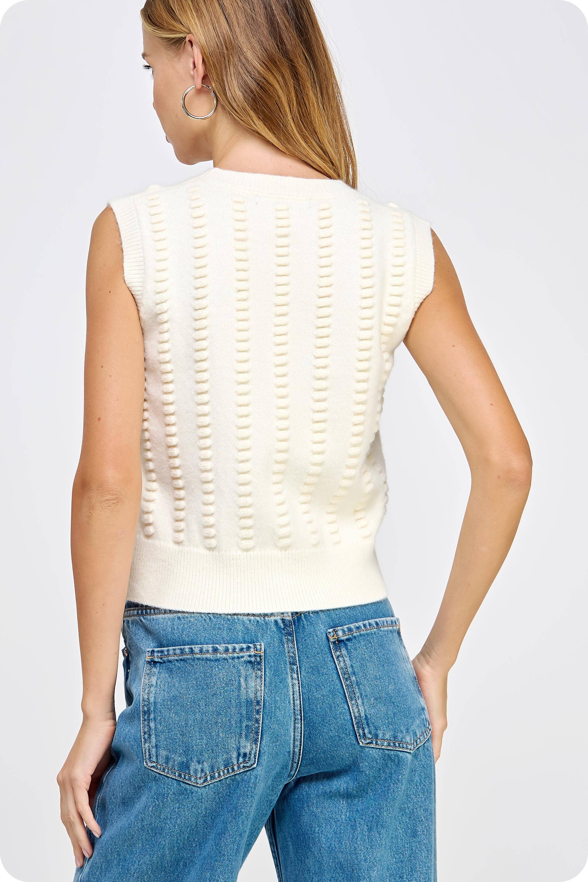 Strut & Bolt - Wholesale Outerwear Vest - Women's - Textured Sweater Vest21