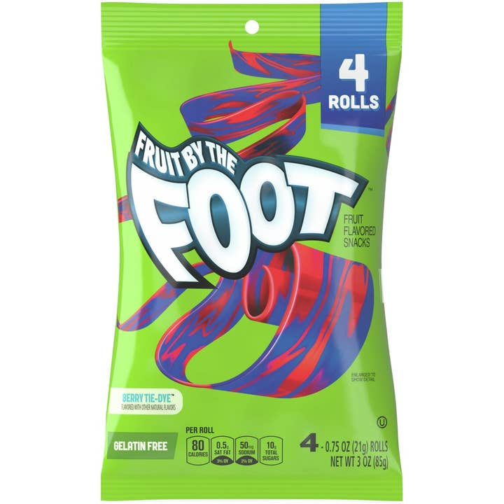 I Got Your Candy - Wholesale Fruit Snacks - Fruit by the Foot Berry Tie-Dye 3oz - 12ct