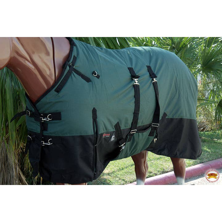 HILASON 1200D Winter Waterproof Poly Horse Blanket Belly Wrap Green | Turnout Blankets for Horses for wholesale on Faire3