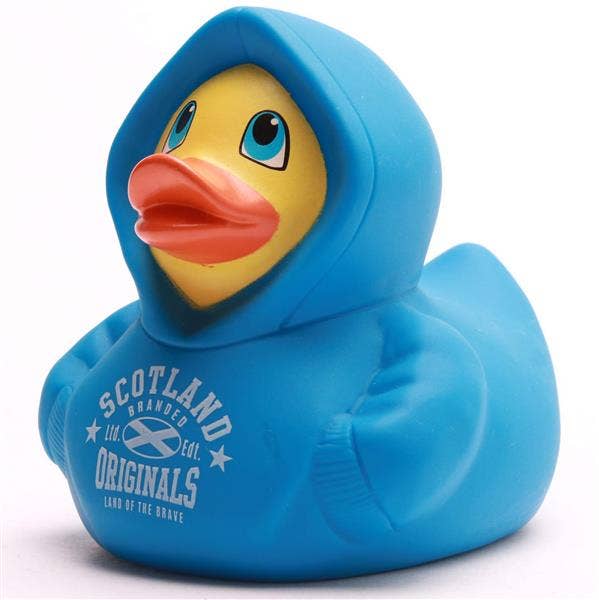 Duckshop - Wholesale Bath Toy - Baby - Rubber Duck Hoodie Scotland - blue - 9.5 - Rubber Duck0