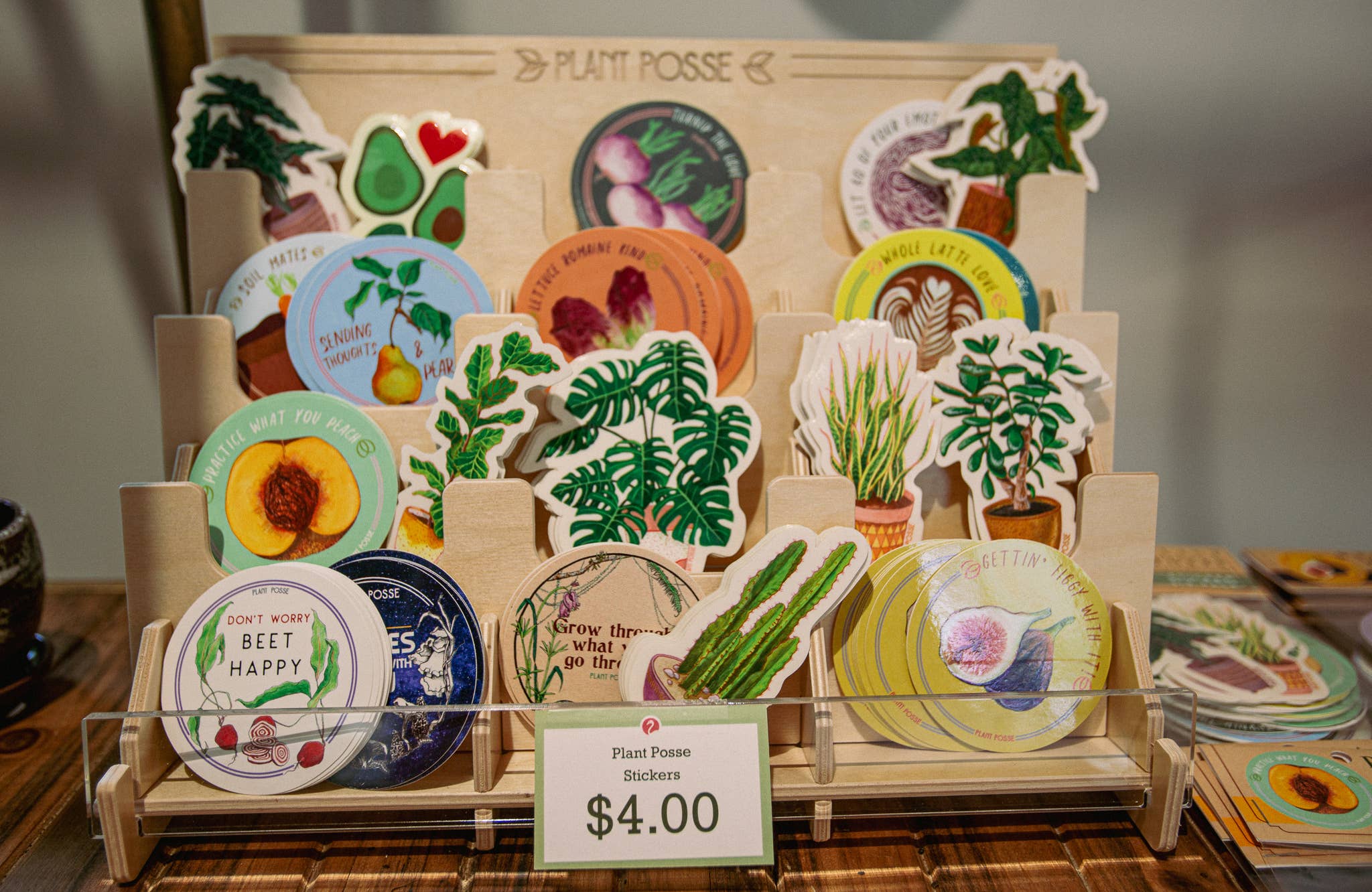 Plant Posse – wholesale Retailer display – Paper & novelty – Sticker Display15