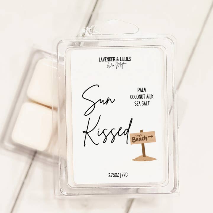 Sun Kissed-Coconut Wax Melt- 2.75oz Clamshell for wholesale by Lavender & Lillies