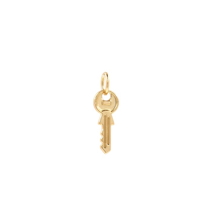 Goldie Charm Bar - Wholesale Individual Charm/Pendant - Mini Key Charm