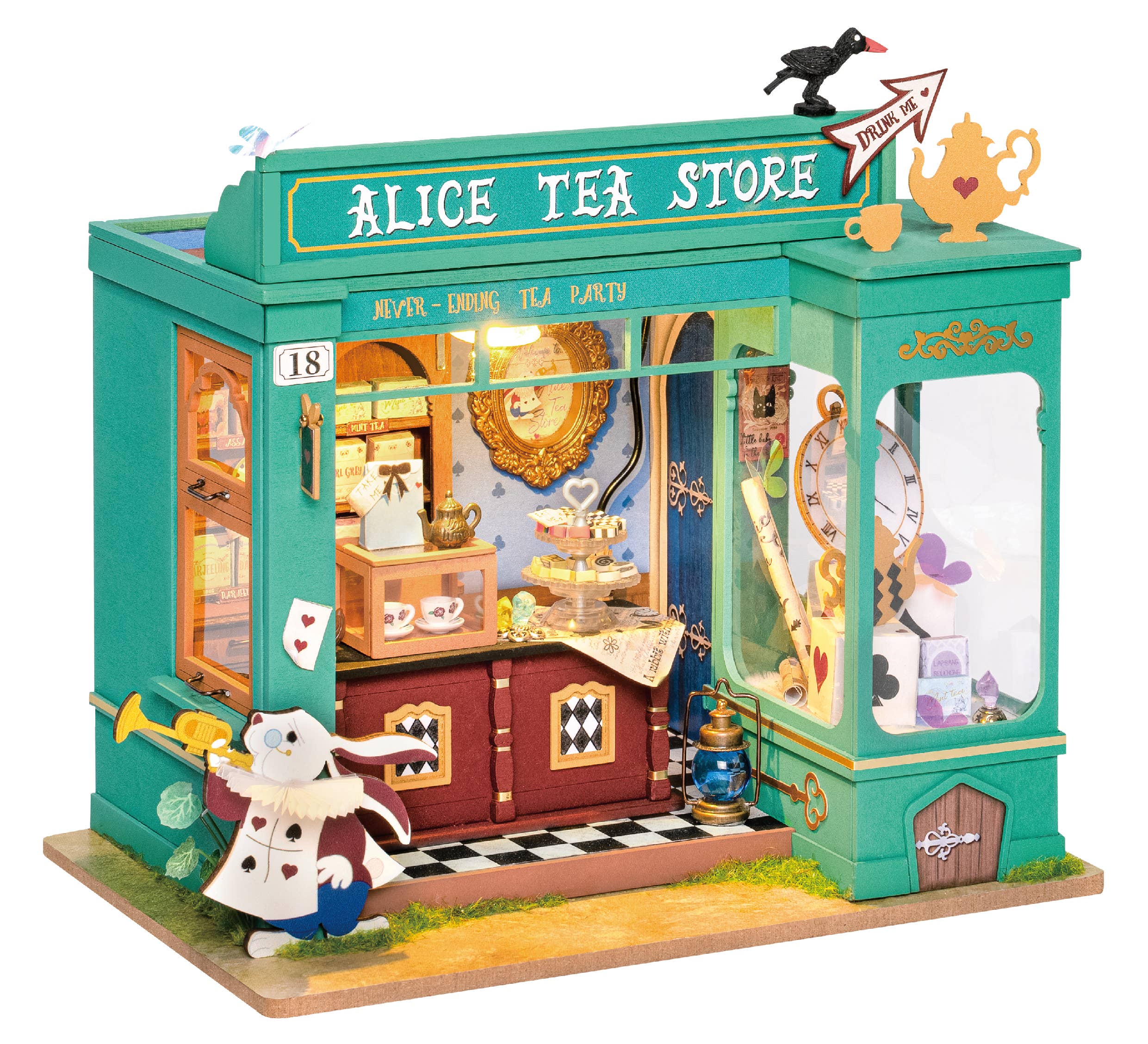 Robotime - Wholesale DIY Craft Kit - DG156 Alice's Tea Store DIY miniature house1