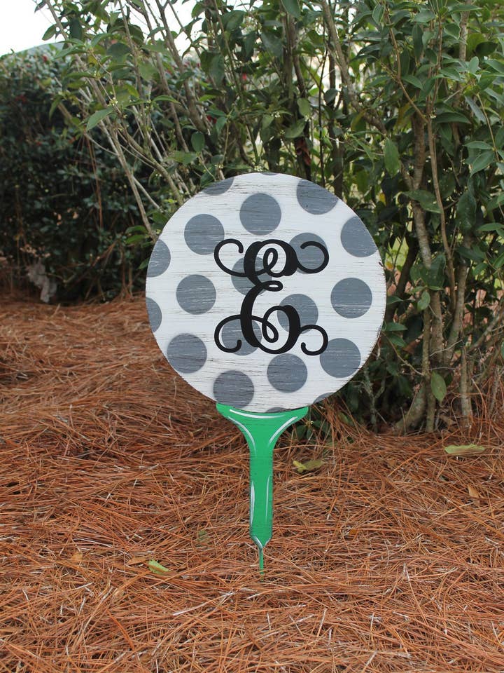 Outdoor Metal Art Golf Tee for wholesale by Steel Southern Designs