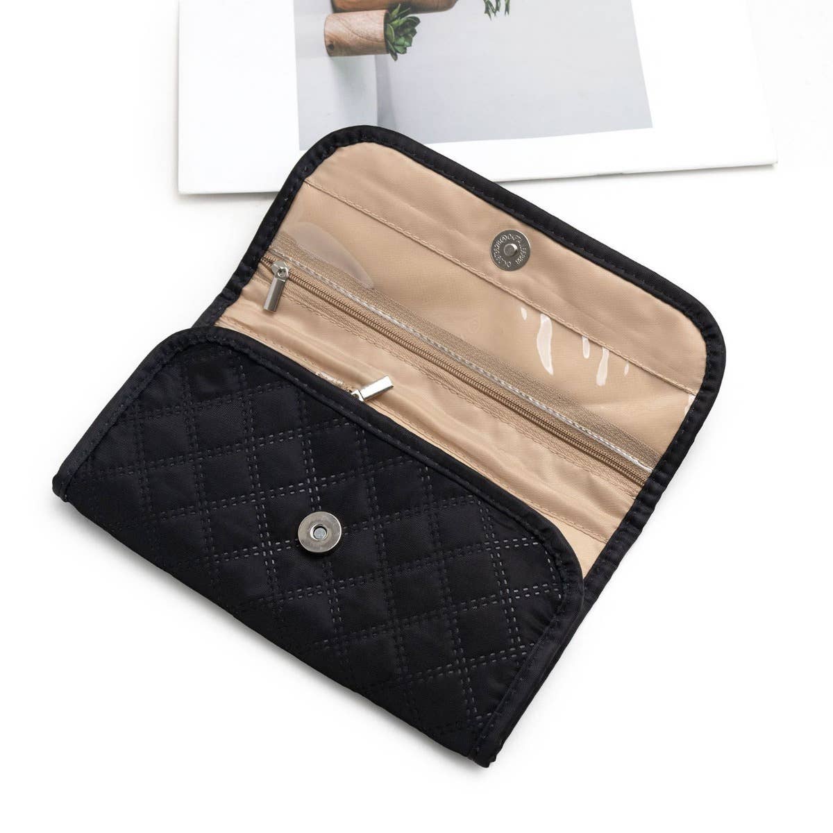 wandf - Wholesale Jewellery box/organiser - Portable Travel Jewelry Organizer Roll,Foldable for Earrings5