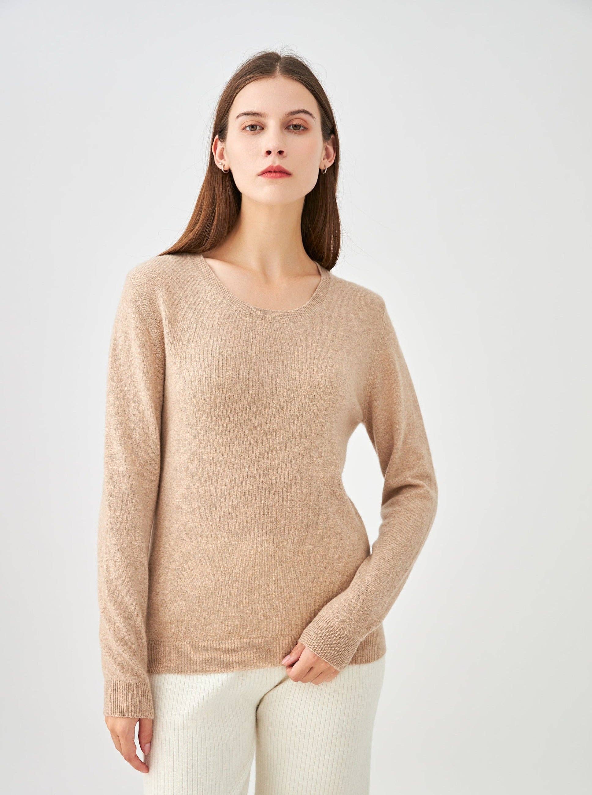 jw.atelier - Wholesale Knit Sweater - Women's - 100% cashmere crew neck sweater7