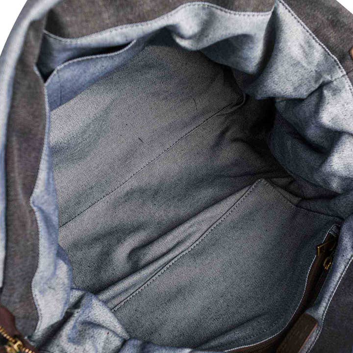 ZEDE PARIS - Wholesale Weekender Bag - Women's - SAINT-LAZARE - Weekend travel sports bag in canvas and leather64