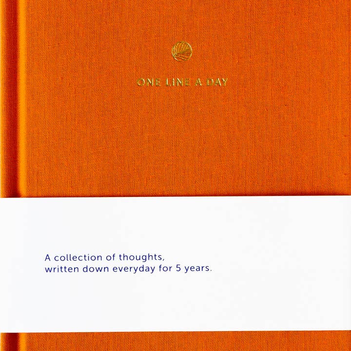 One Line A Day Journal Orange for wholesale by A-Journal Stationery