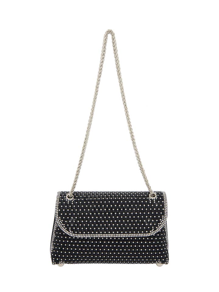 Bolsa de Corrente com Aba de Couro Sintético EMBELL para Mulheres (87041598-EM01) por atacado de DreiMaster