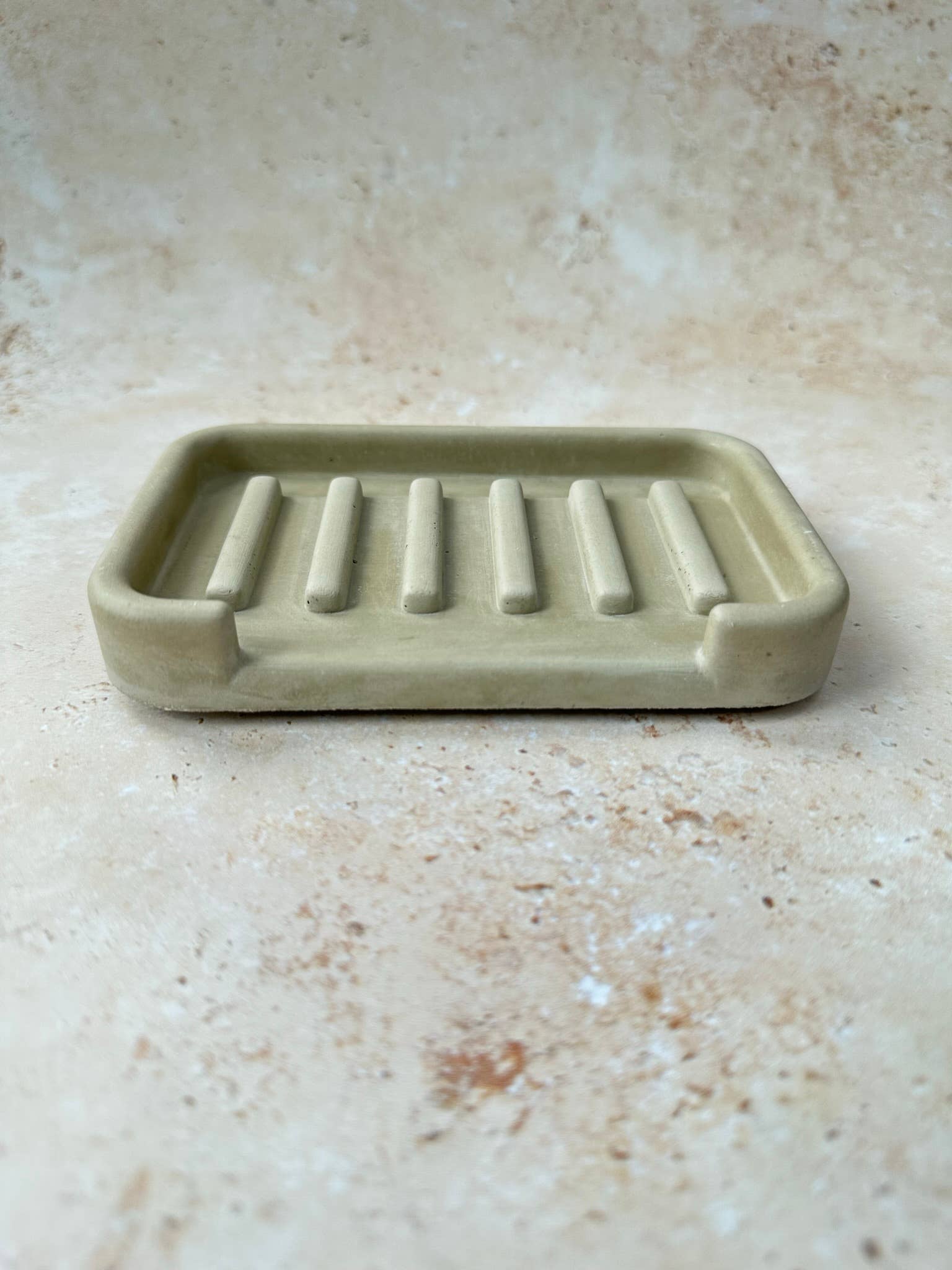 Smells Like Home Store - Venta al por mayor Platitos para jabón de baño - Jabonera rectangular de concreto ArcEdge8